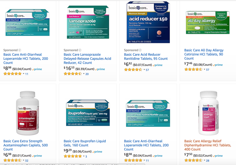 Amazon vende i farmaci da banco a prezzi più bassi delle farmacie
